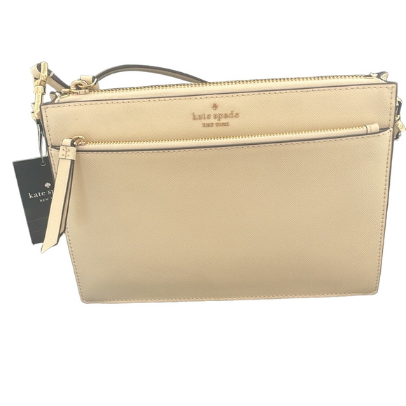 NWT Kate Spade Cream Crossbody Bag with Gold Hardware
